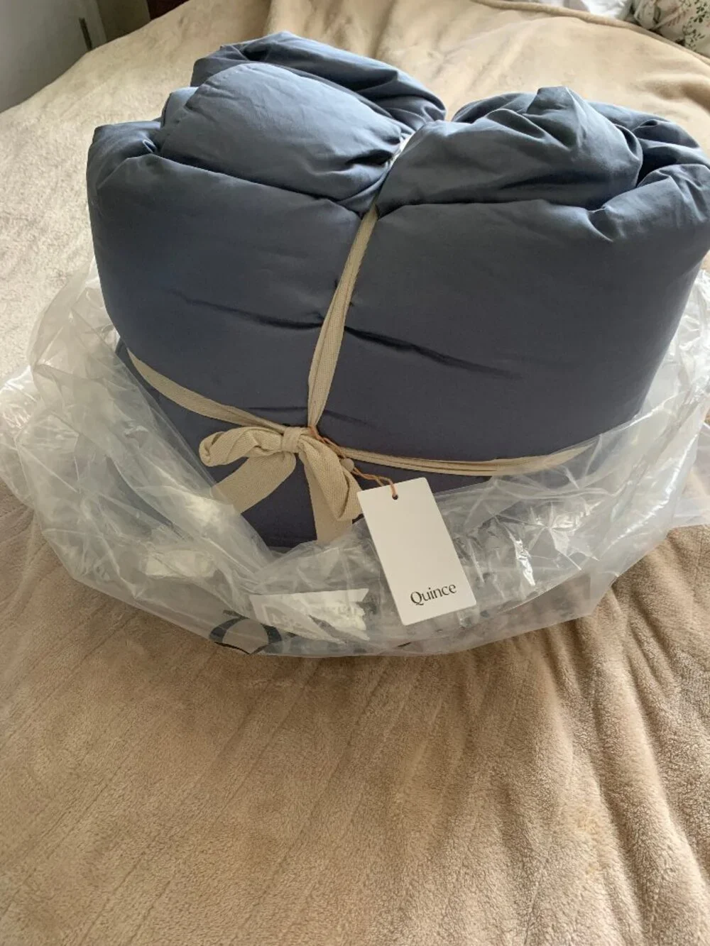 Quince Sateen Comforter Twin Mineral